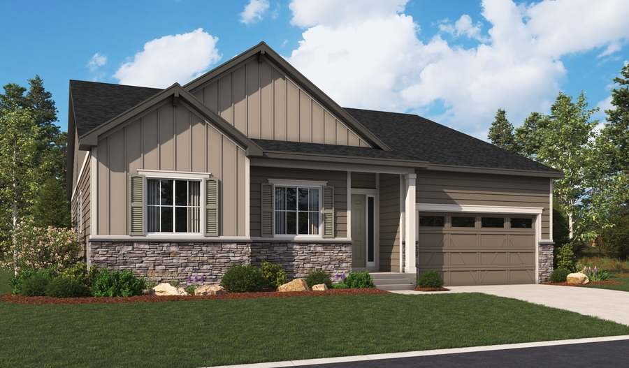 Elevation A of the Delaney floor plan