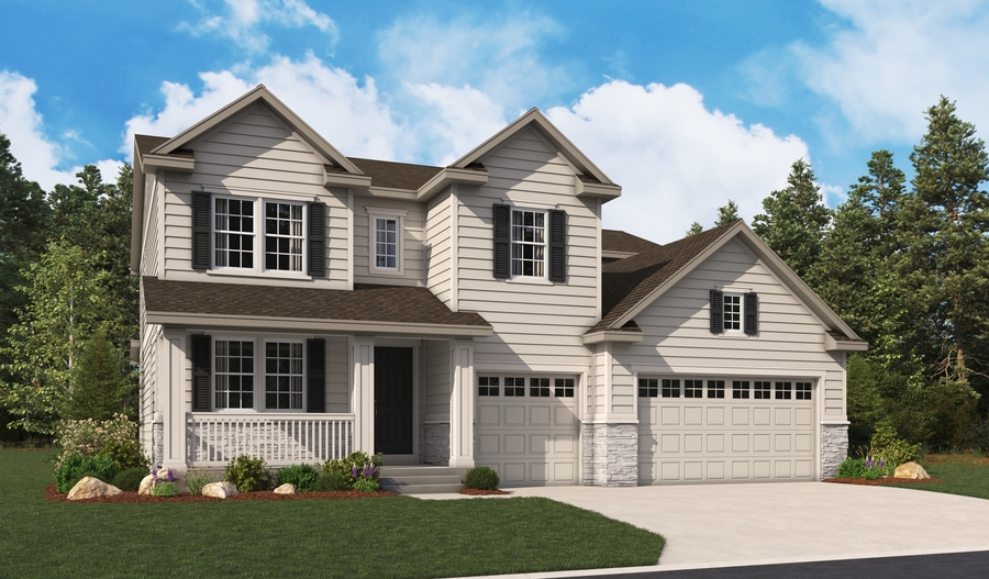 Elevation B of the DillonII floor plan
