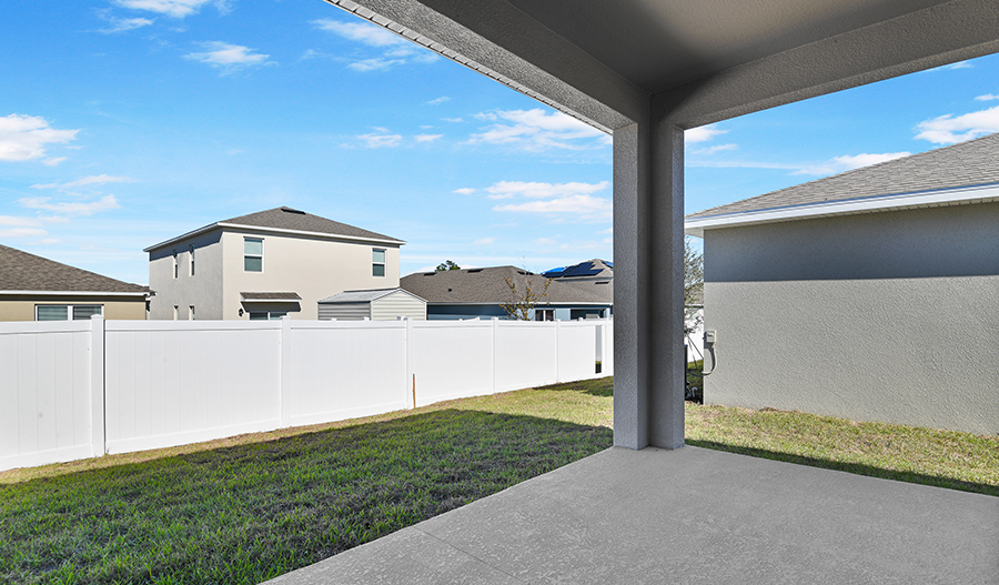 Patio of the Slate floor plan