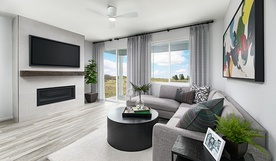 Great Room of the Lynwood Duo floor plan