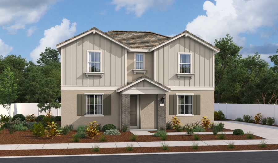 Elevation C of the Naples floor plan