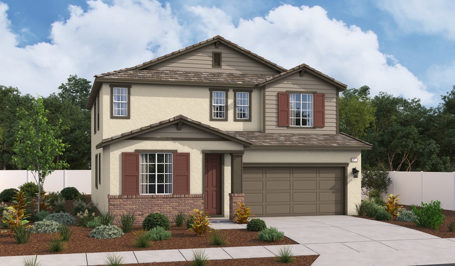 Elevation B of the Foster floor plan