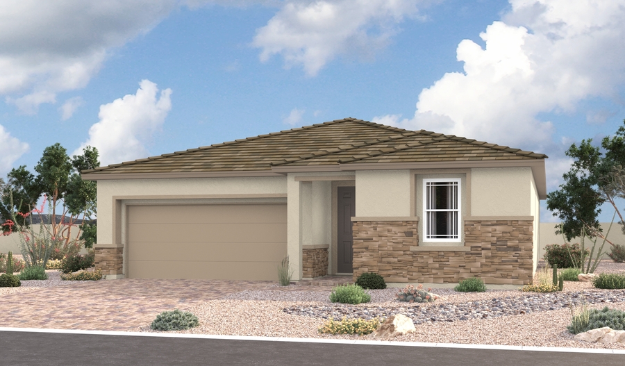 Elevation C of the Arlington floor plan