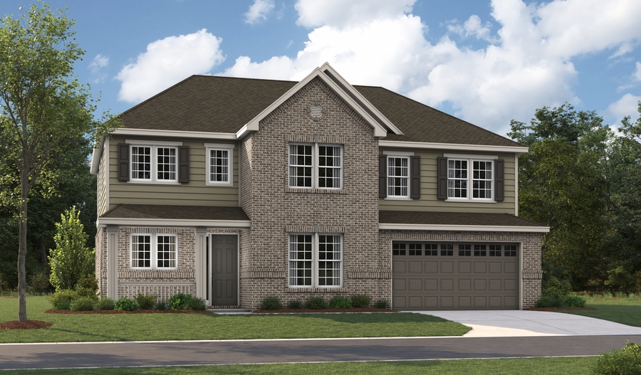 Elevation D of the Presley floor plan