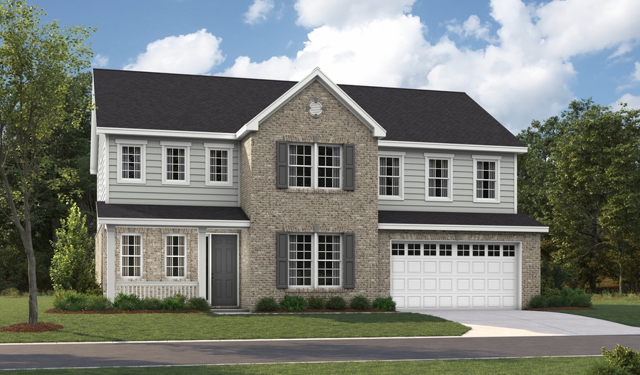 Elevation A of the Presley floor plan