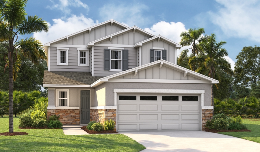 Master Elevation H of the Palm floor plan