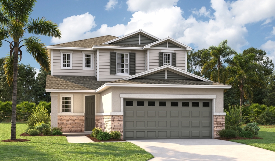 Master Elevation G of the Palm floor plan