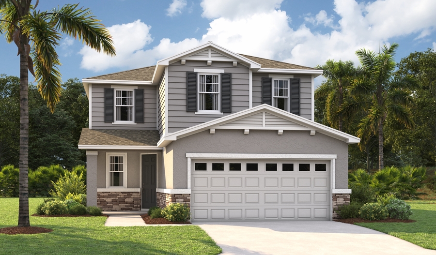 Master Elevation G of the Pine floor plan
