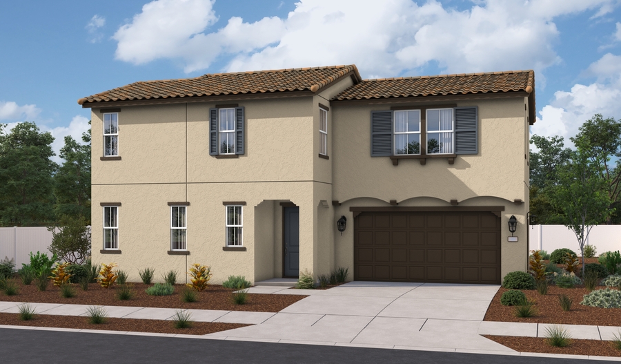 Elevation A of the Novato floor plan