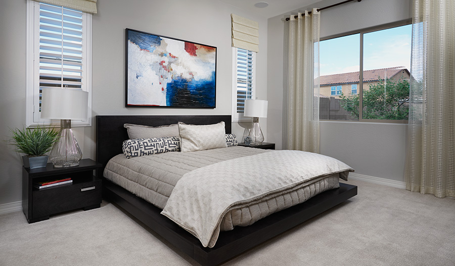 Owner's bedroom in the Onyx floor plan