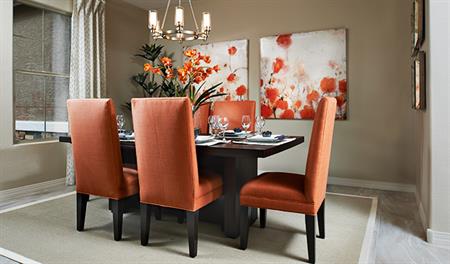 Dining room in the Reece floor plan