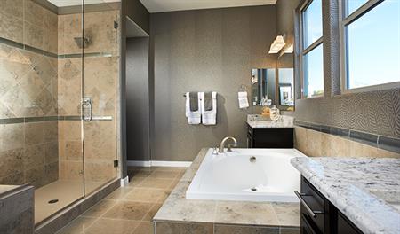 Master bathroom in the Reece floor plan