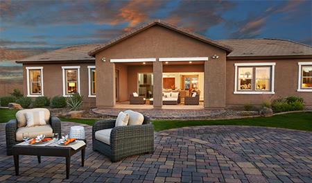 Outdoor patio in the Reece floor plan