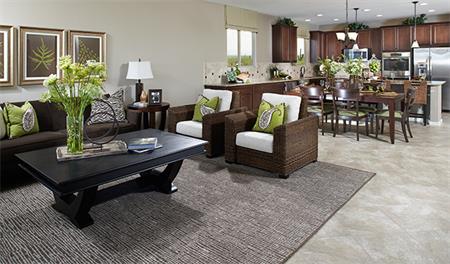 Great room of the Sarah floor plan