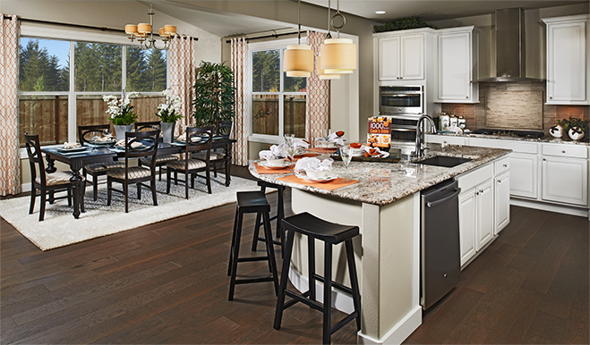 The Twain Kitchen and nook of the Twain floor plan