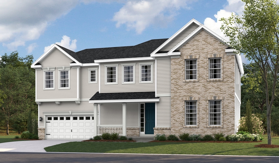Elevation F of the Janice floor plan