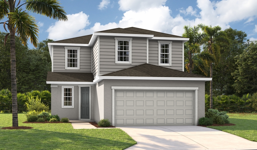Elevation A of the Pine floor plan