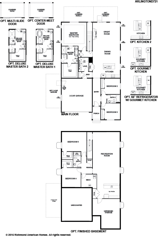 Fairfield Thornton Community Richmond American Homes Interactive Floor Plan Floorplan