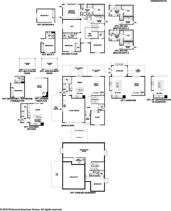 Fairfield Thornton Community Richmond American Homes Interactive Floor Plan Floorplan