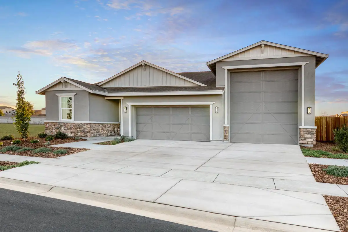 One-story home with two-care garage and Ultragarage