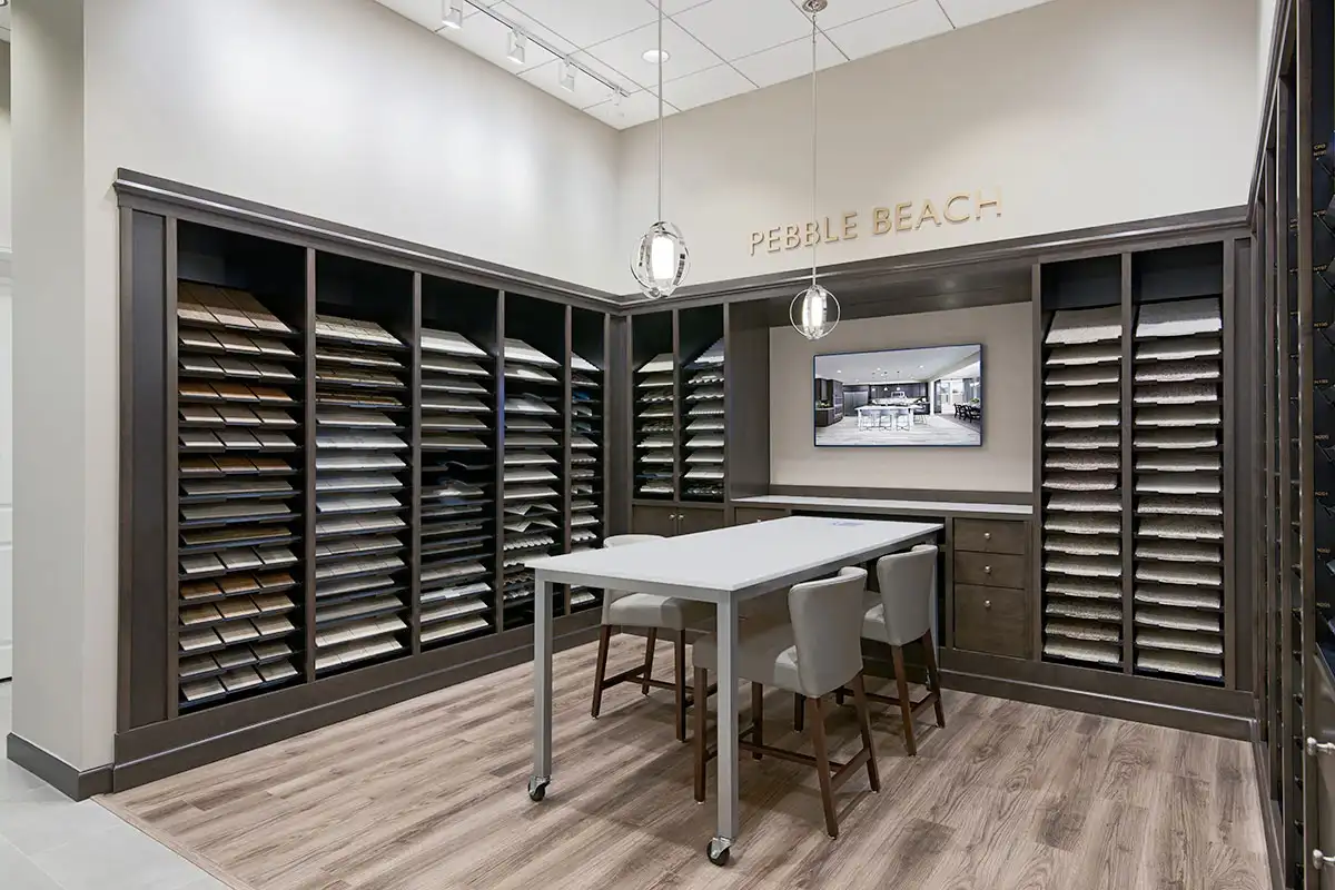 Home Gallery room with Pebble Beach color studio samples
