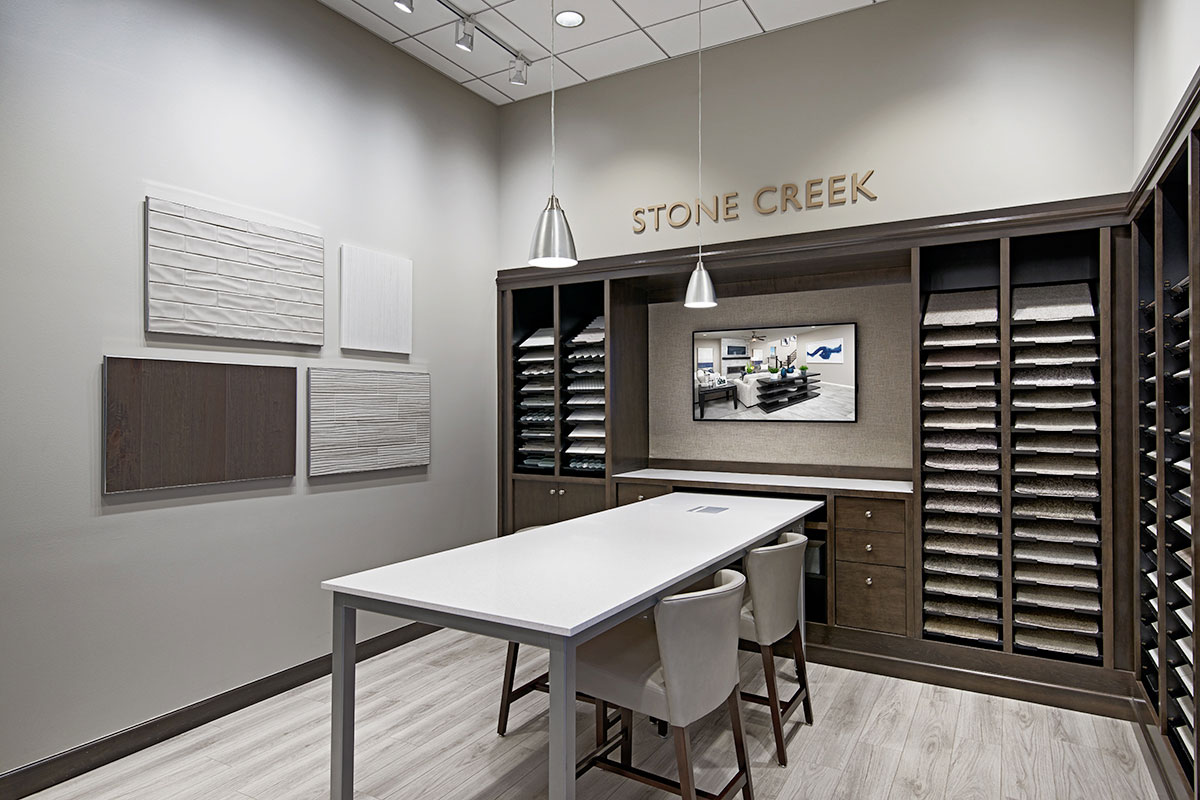 Home Gallery room with Stone Creek color studio samples